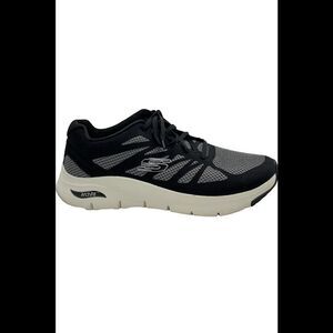 Skechers Women's Arch Fit Lace-Up Sneakers Vivid Memory Black - Medium